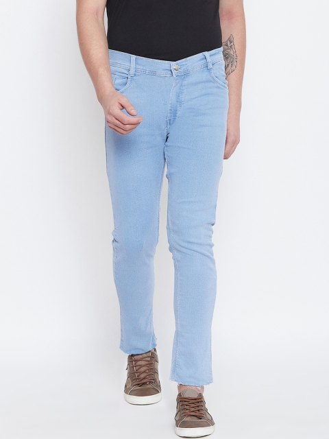 

CHROME & CORAL Men Blue Regular Fit Mid-Rise Clean Look Jeans