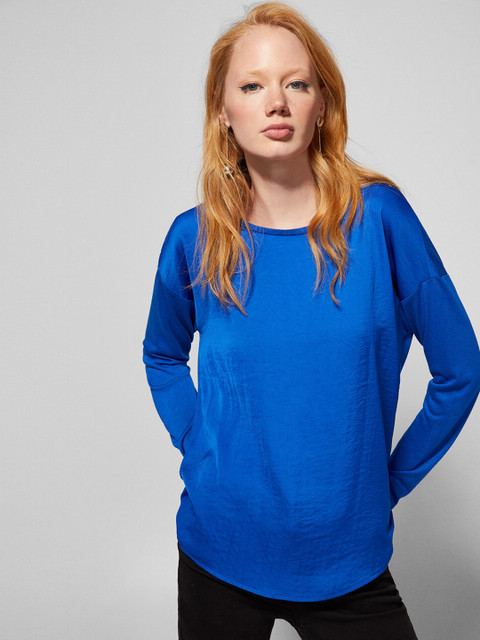 

Springfield Women Blue Solid Top