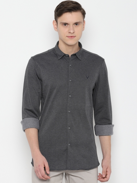 

Solly Jeans Co. Men Grey Regular Fit Self Design Casual Shirt