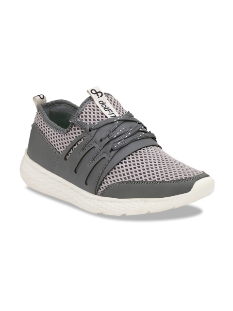 

DOTFIT Men Grey Mesh Comfort Fit Running Shoes