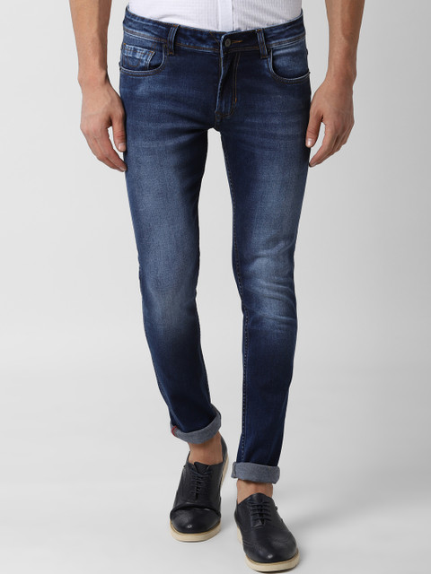 

Peter England Casuals Men Navy Blue Slim Fit Mid-Rise Clean Look Stretchable Jeans
