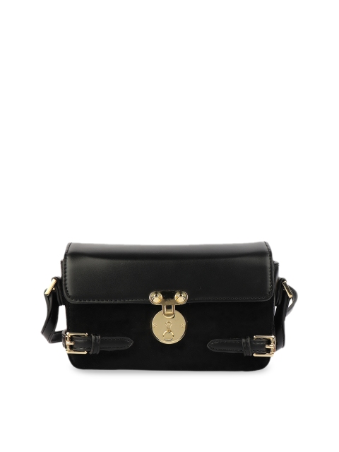 

URBANE Black Solid Sling Bag