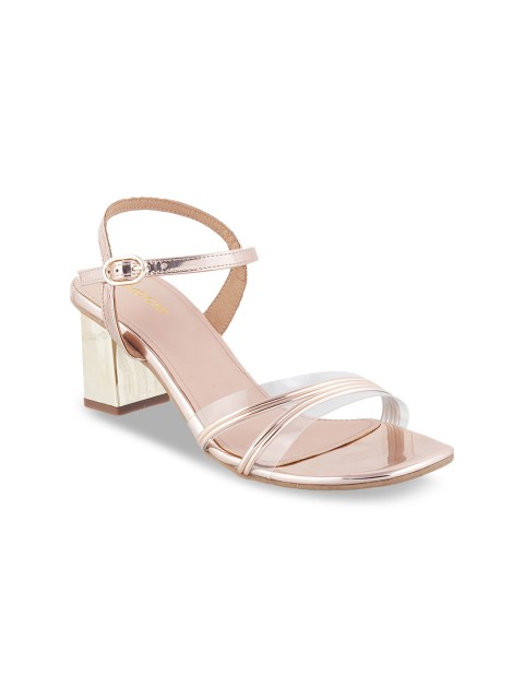 

Mochi Women Gold-Toned Solid Heels