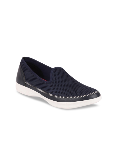 

FAUSTO Women Navy Blue Slip-On Sneakers