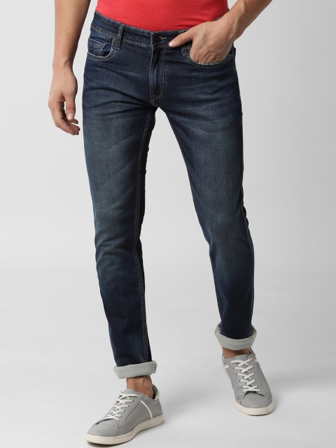 

Peter England Casuals Men Navy Blue Slim Fit Mid-Rise Clean Look Stretchable Jeans