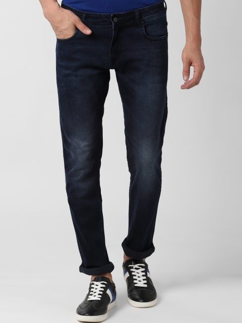 

Peter England Casuals Men Navy Blue Slim Fit Mid-Rise Clean Look Stretchable Jeans