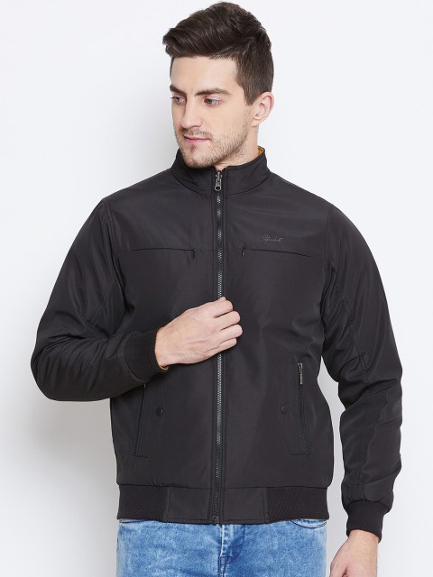

Duke Men Black Solid Padded Jacket