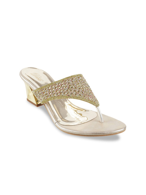 

Mochi Women Gold-Toned Embellished Sandals