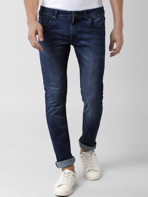 

Peter England Casuals Men Navy Blue Slim Fit Mid-Rise Clean Look Stretchable Jeans