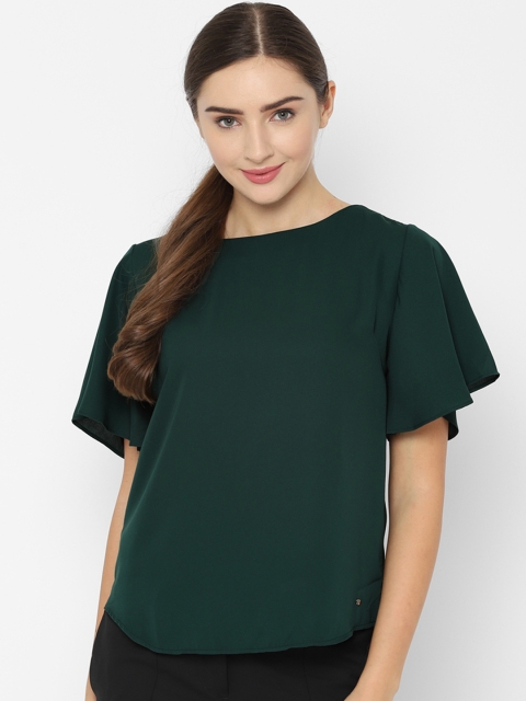 

Allen Solly Woman Green Solid Top