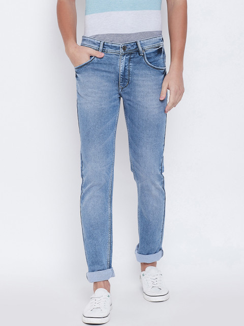 

Duke Men Blue Regular Fit Mid-Rise Clean Look Jeans