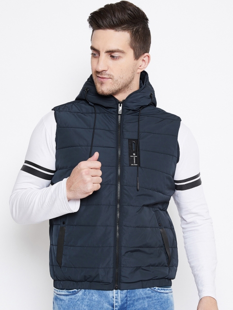 

Duke Men Blue Solid Puffer Jacket