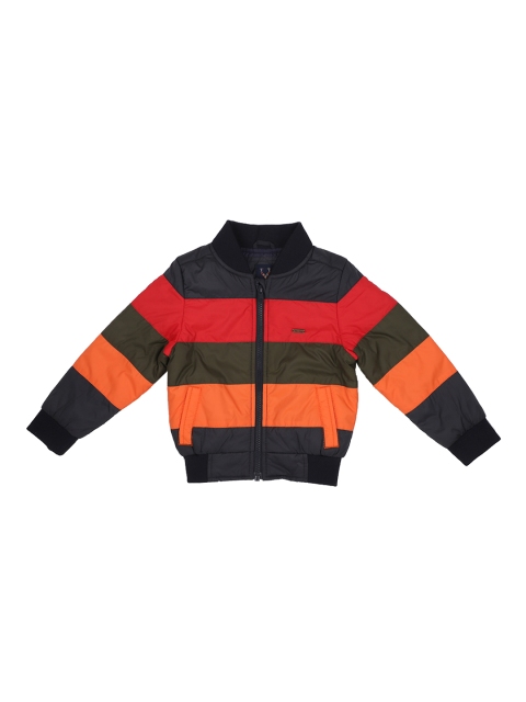 

Allen Solly Junior Boys Colourblocked Puffer Jacket Jacket, Black