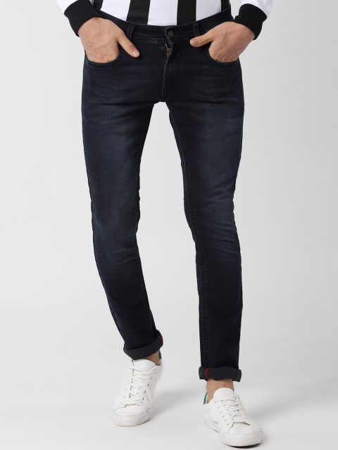

Peter England Casuals Men Navy Blue Slim Fit Mid-Rise Clean Look Stretchable Jeans