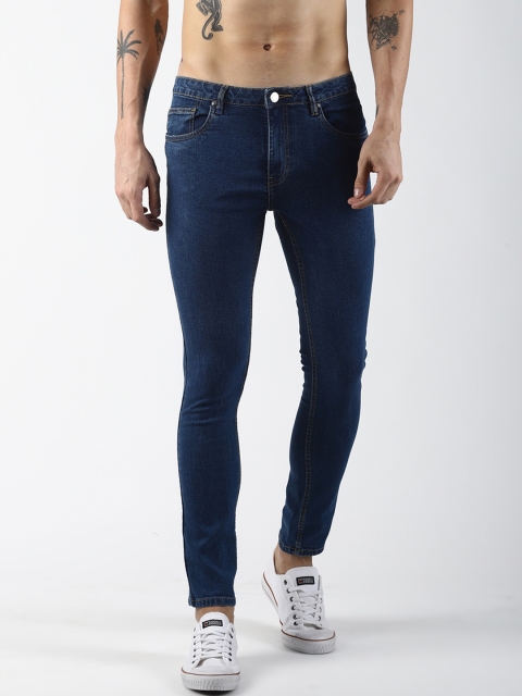 

Blue Saint Men Navy Blue Slim Fit Mid-Rise Clean Look Jeans
