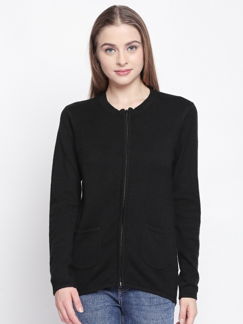 

Annabelle by Pantaloons Women Black Solid Cardigan Sweater