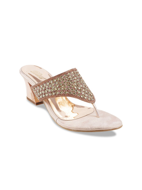

Mochi Women Gold-Toned Embellished Heels
