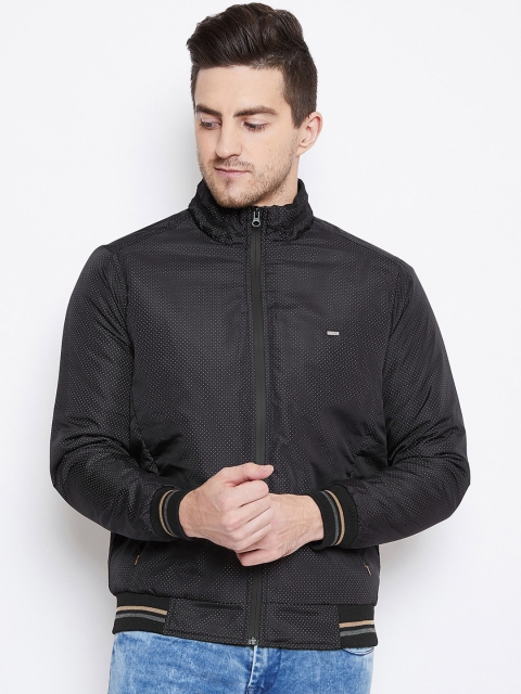 

Duke Men Black Printed Bomber Jacket