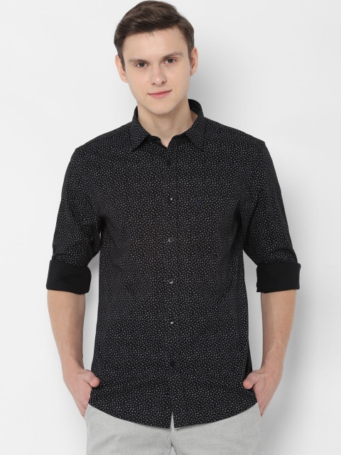 

Allen Solly Men Black Slim Fit Printed Casual Shirt