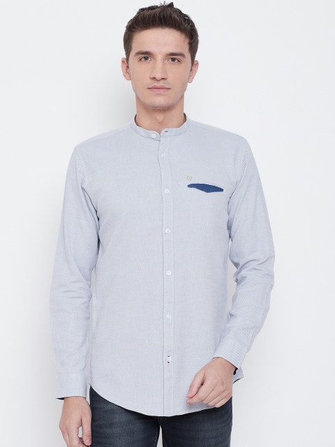 

Duke Men Grey Regular Fit Printed Casual Shirt