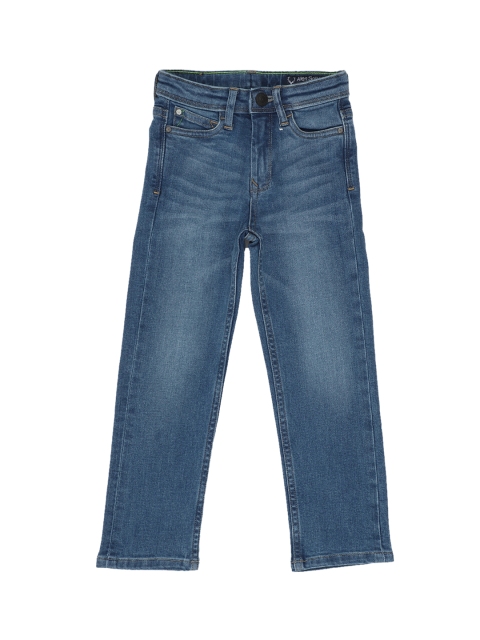 

Allen Solly Junior Boys Blue Regular Fit Mid-Rise Clean Look Jeans