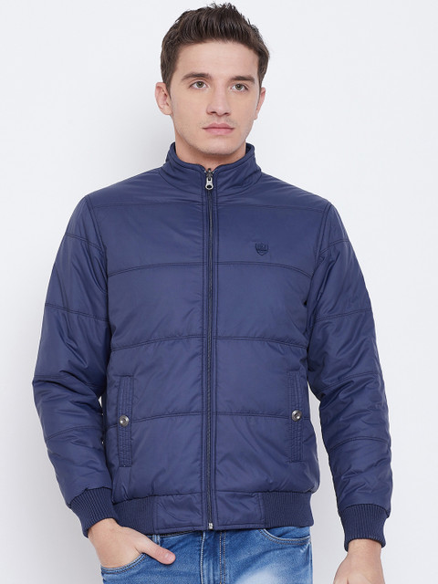

Duke Men Blue Solid Puffer Jacket