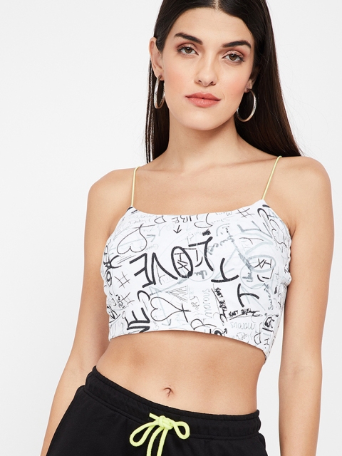 

Ginger by Lifestyle Women White Printed Top