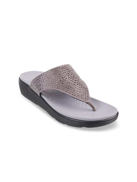 

Mochi Women Grey Embellished Heels