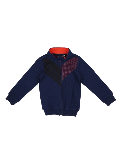 

Allen Solly Junior Boys Navy Blue & Black Printed Sweatshirt
