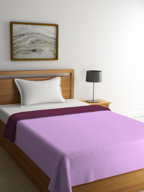 

STELLAR HOME Purple Solid AC Room 300 GSM Single Bed Comforter