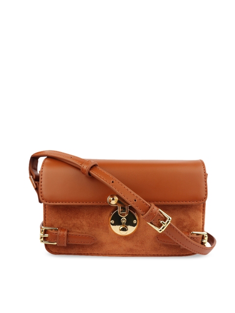 

URBANE Brown Solid Sling Bag