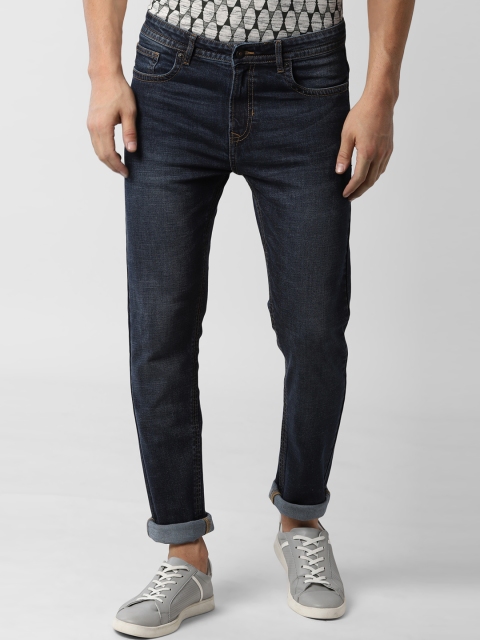 

Peter England Casuals Men Navy Blue Skinny Fit Mid-Rise Clean Look Jeans