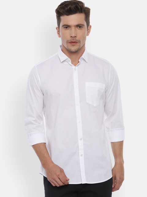 

Van Heusen Sport Men White Slim Fit Solid Casual Shirt