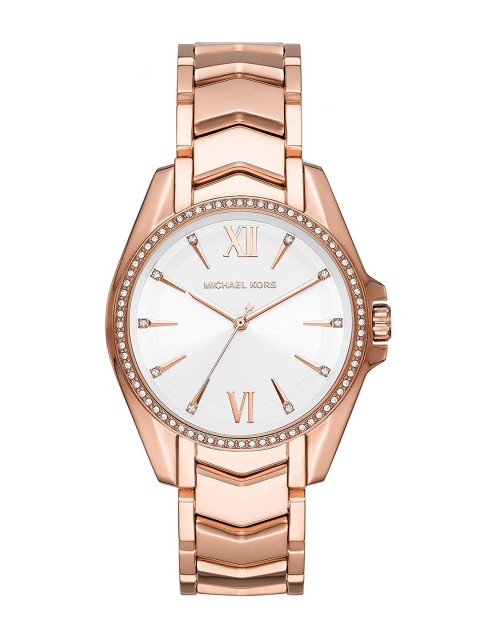 

Michael Kors Women Whitney Rose Gold-Plated Analogue Watch MK6694I