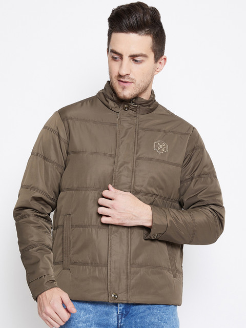 

Duke Men Green Solid Padded Jacket