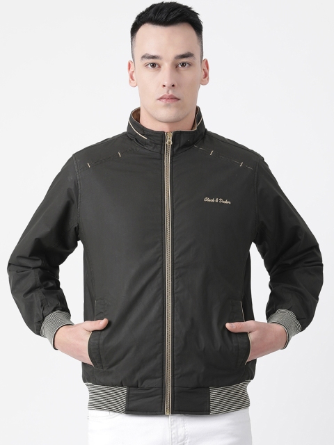 

Cloak & Decker by Monte Carlo Men Charcoal Grey Solid Padded Jacket