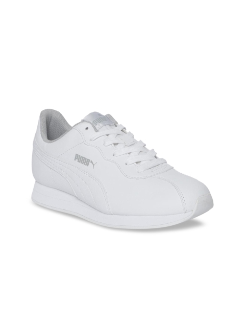 

Puma Unisex White Turin II AC PS Leather Sneakers