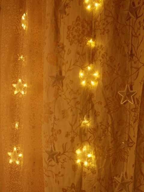 

TAYHAA Gold-Toned Textured Handcrafted Wall or Ceiling String Lights