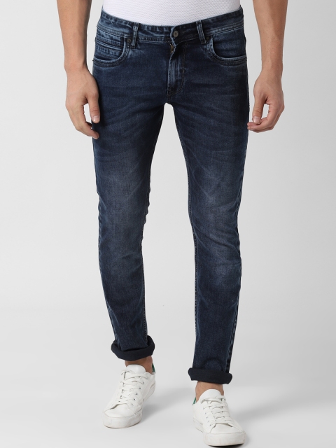 

Peter England Casuals Men Navy Blue Slim Fit Mid-Rise Clean Look Stretchable Jeans