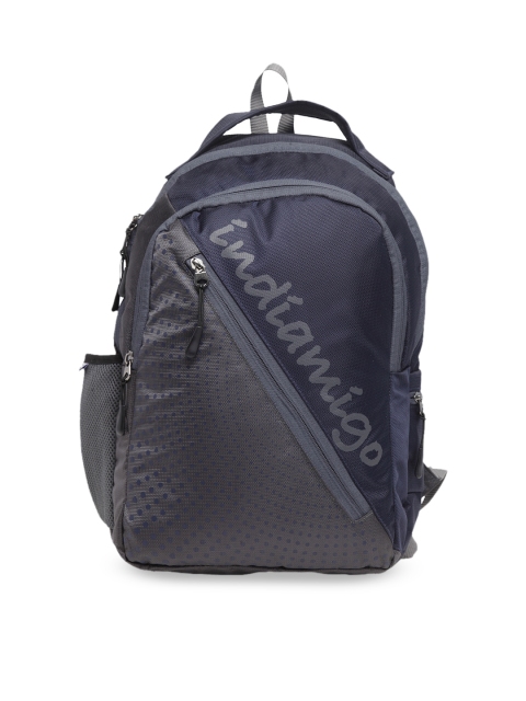

Indiamigo Unisex Navy Blue Solid Laptop Bag