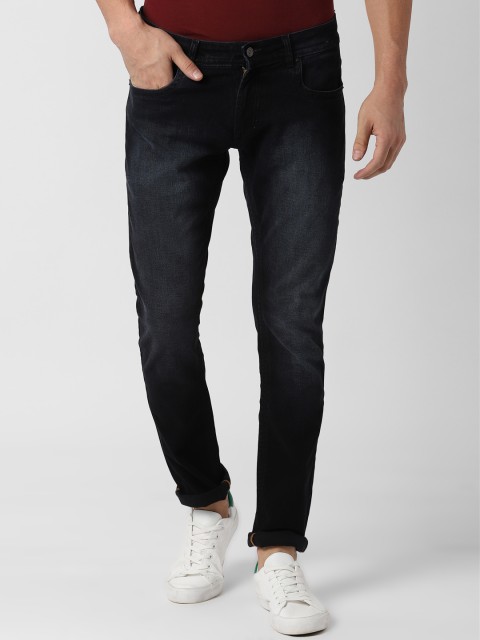 

Peter England Casuals Men Black Slim Fit Mid-Rise Clean Look Stretchable Jeans