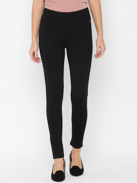 

Allen Solly Woman Black Regular Fit Printed Regular Trousers