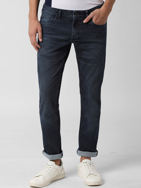 

Peter England Casuals Men Navy Blue Slim Fit Mid-Rise Clean Look Stretchable Jeans