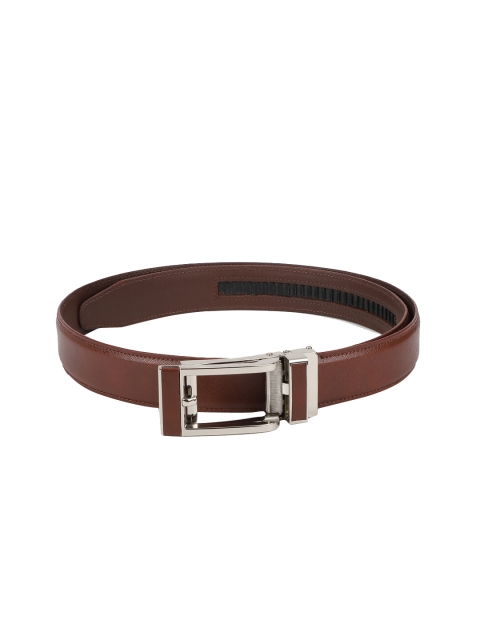

Van Heusen Men Brown Textured Leather Belt