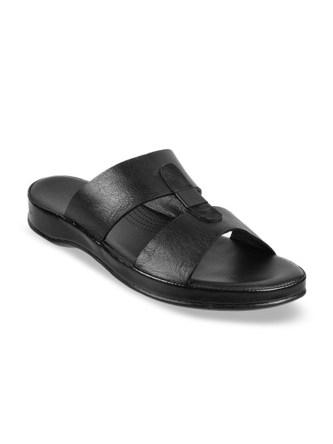

Mochi Men Black Leather Sandals