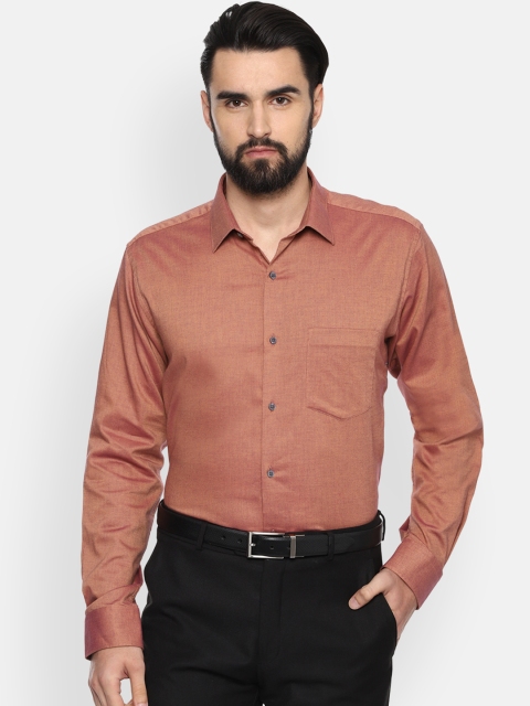 

Van Heusen Men Brown Loose Fit Self Design Formal Shirt