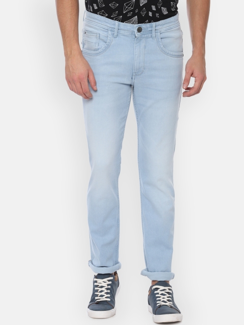 

V Dot Men Blue Slim Fit Mid-Rise Clean Look Stretchable Jeans