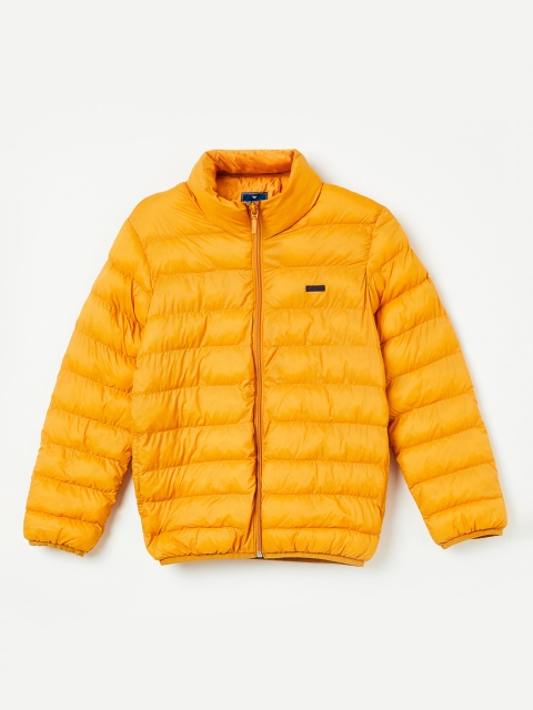 

Fame Forever by Lifestyle Boys Mustard Yellow Solid Puffer Jacket