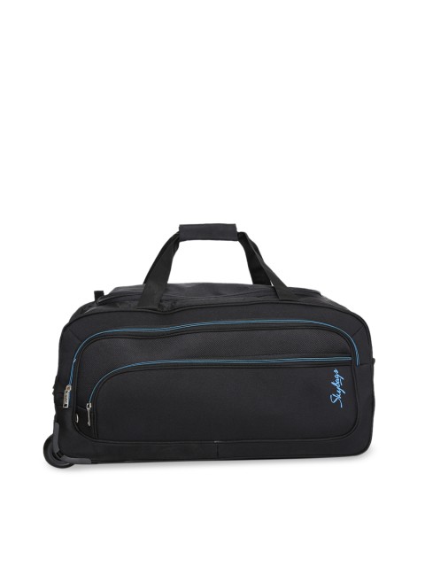 

Skybags Unisex Black Solid Medium Trolley Duffle Bag
