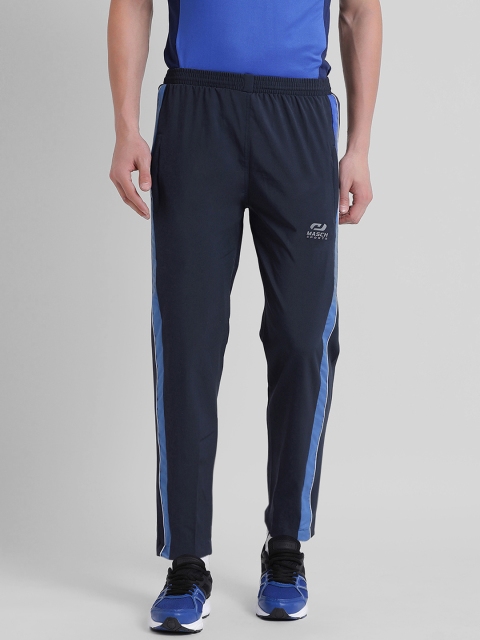 

Masch Sports Men Navy Blue Solid Regular Fit Mid-Rise Track Pants
